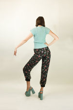 Load image into Gallery viewer, Courreges c. 1970&#39;s Sheer &amp; Floral Applique Pants
