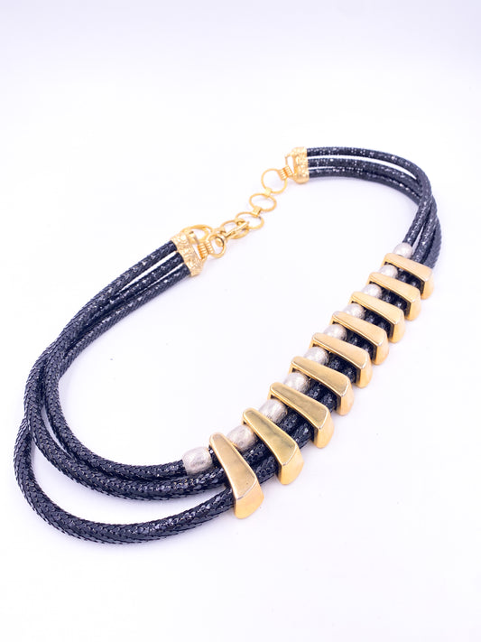 Black Mesh Multi Link Belt - The Kit Vintage