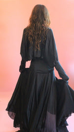 Load image into Gallery viewer, Gianfranco Ferre Black Silk Gown
