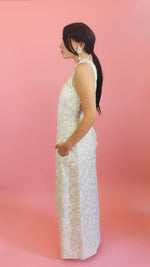 Load image into Gallery viewer, White Lace High Neck Gown

