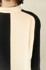 Load image into Gallery viewer, Courreges Black and White Long Sleeve Check Dress
