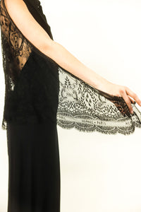 Hermes Monogram Lace Button Front Gown