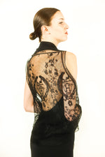 Load image into Gallery viewer, Hermes Monogram Lace Button Front Gown
