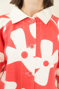 Courreges c. 1970's/80's Floral Coat