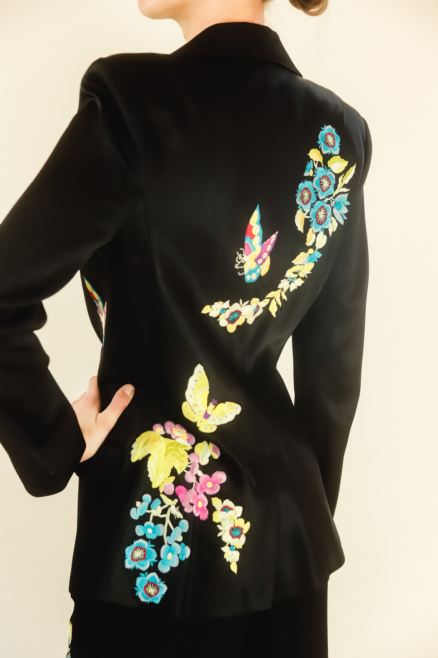 John Galliano Embroidered Butterfly Suit