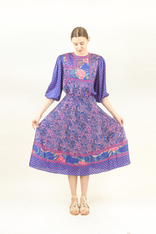 Diane Freis Polka Dot Skirt Ensemble - The Kit Vintage