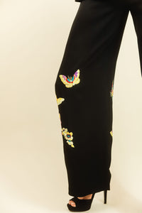 John Galliano Embroidered Butterfly Suit