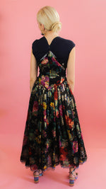 Load image into Gallery viewer, 1990&#39;s Geoffrey Beene Metallic Floral &amp; Sequin Gown
