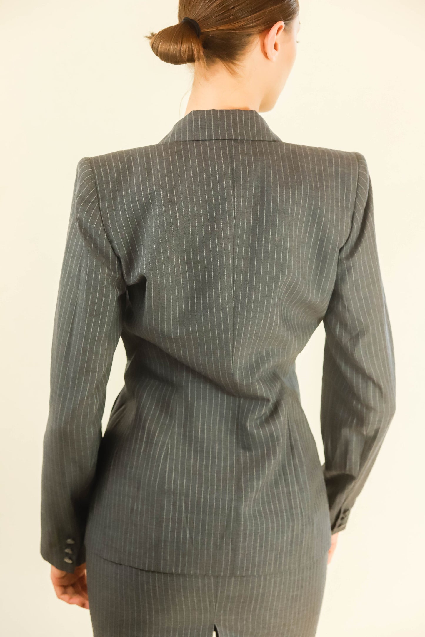 Alexander McQueen Pinstripe Skirt Suit