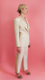 Load image into Gallery viewer, Ivory Three Piece Tuxedo Suit

