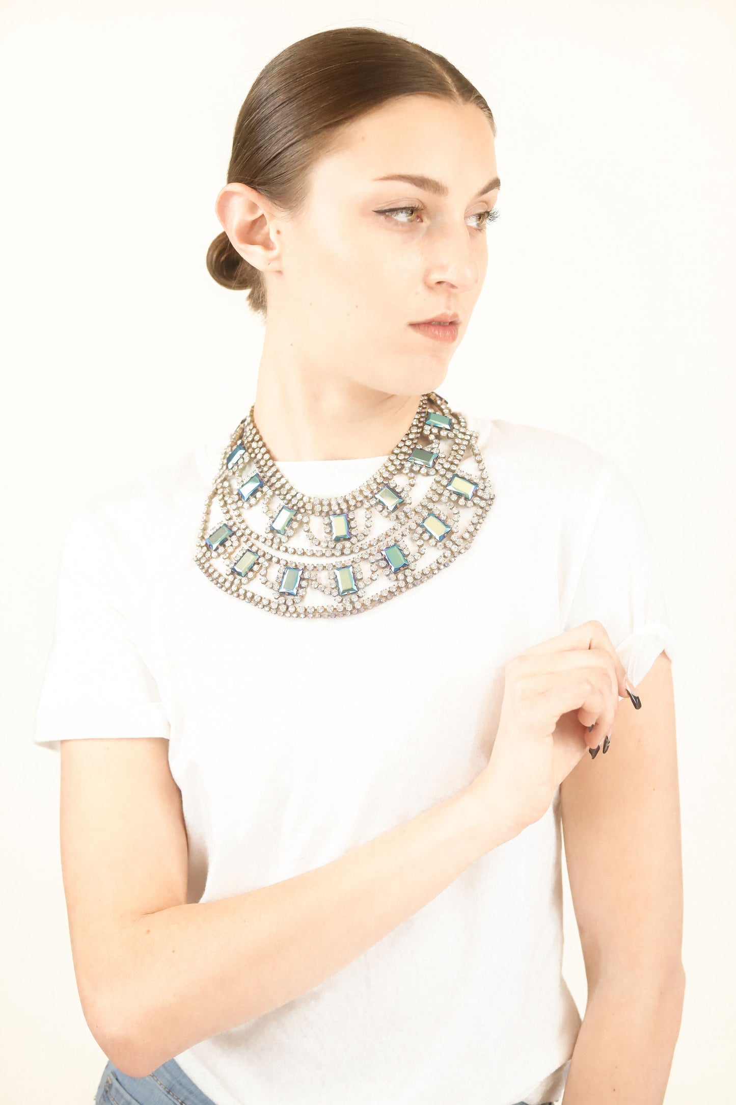 Bijoux Two-Tier Crystal Necklace