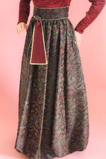 Load image into Gallery viewer, Mary McFadden Couture Belted Jacquard Print Gown

