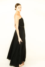 Load image into Gallery viewer, Albert Capraro Strapless Pleated Gown
