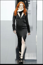 Load image into Gallery viewer, Chanel Fall 2009 Silk Black Dress
