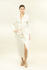 Load image into Gallery viewer, Dries Van Noten Ribbed Jacket and Skirt Set
