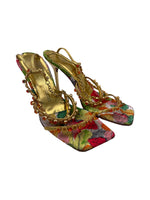 Load image into Gallery viewer, Giuseppe Zanotti Crystal Strap heel
