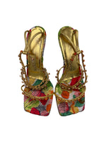 Load image into Gallery viewer, Giuseppe Zanotti Crystal Strap heel
