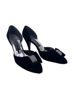 Load image into Gallery viewer, Stuart Weitzman Velvet Kitten Heel
