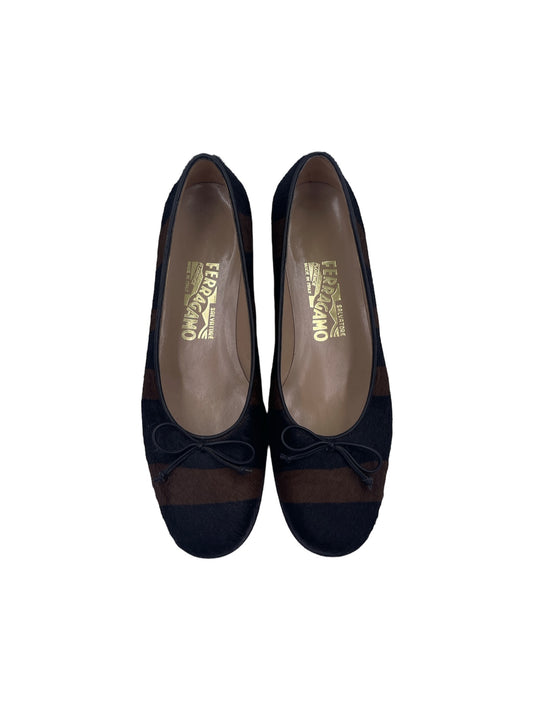 Salvatore Ferragamo Striped Shoe - The Kit Vintage