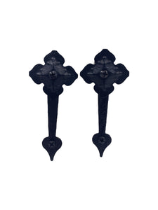Jay Feinberg Maltese Cross Clip Earrings