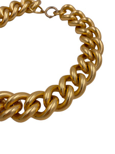 Matte Gold Chain Link Necklace