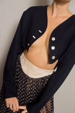 Load image into Gallery viewer, Geoffrey Beene Polka Dot Skirt &amp; Bolero Jacket Set
