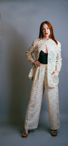 Giorgio Armani White/Cream Lace Suit
