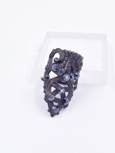 Elongated Crystal Ring
