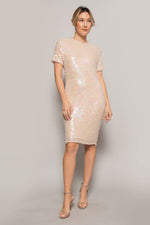 Load image into Gallery viewer, Pearl and Silk Cocktail Dress
