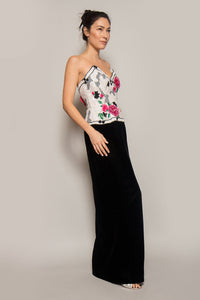 Ann Lawrence Strapless Sequin Gown