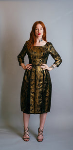 Load image into Gallery viewer, 1950&#39;s - 1960&#39;s Brocade Cocktail Dress
