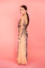 Load image into Gallery viewer, Jean Paul Gaultier Soleil Tattoo Print Mesh Dress Set
