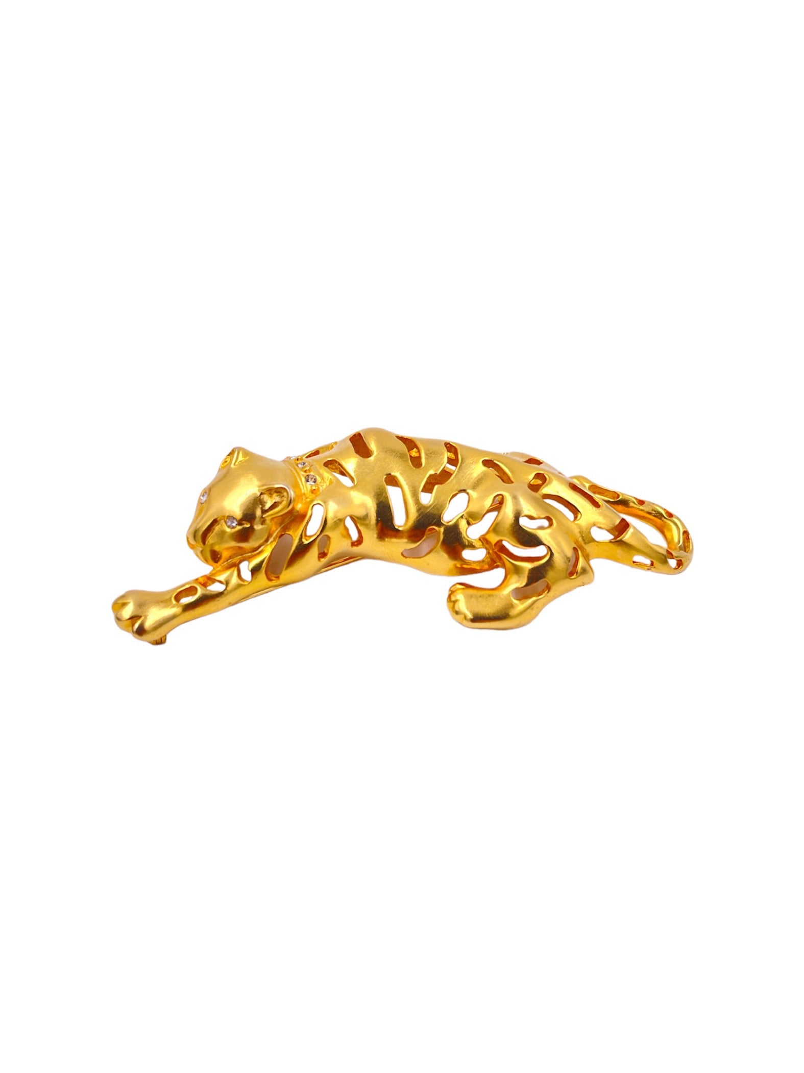 Gold Panther Brooch