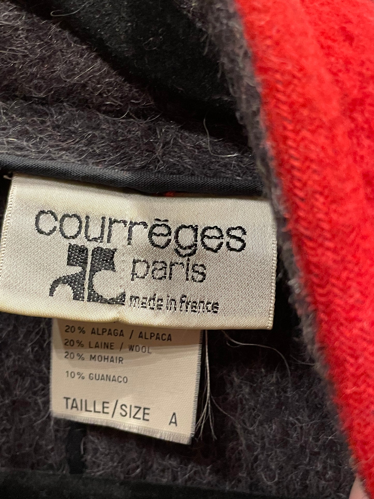 Courreges Red Wool Coat