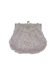 Silver Beaded Bag