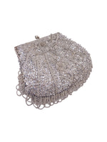 Load image into Gallery viewer, Silver Beaded Bag
