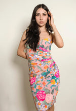 Load image into Gallery viewer, Ungaro Silk Strapless Floral Dress
