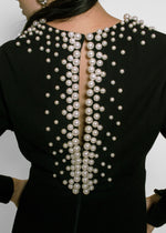 Load image into Gallery viewer, Donald Brooks Wool &amp; Pearl Dress
