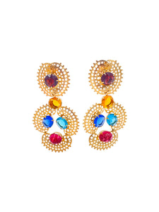 Morrocan Style Stone Drop Earrings