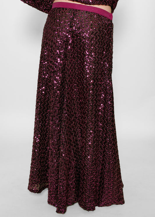 Mr Blackwell Sequin Skirt set - The Kit Vintage
