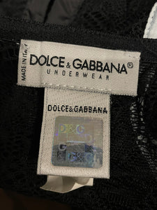 Dolce & Gabbana Black Lace Bustier
