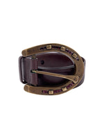 Load image into Gallery viewer, Ralph Lauren Horse Bit Buckle Leather Belt
