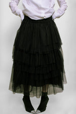 Load image into Gallery viewer, Susan Becker Black Tulle Skirt
