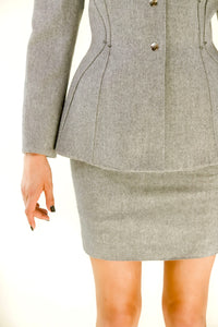 Claude Montana Gray Wool Suit