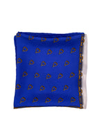 Load image into Gallery viewer, Blue Silk Belt Buckle Design Scarf
