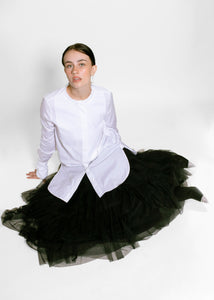 Susan Becker Black Tulle Skirt