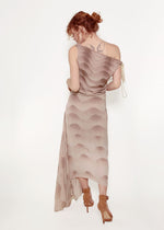 Load image into Gallery viewer, Chloe F/W 2001 Silk Dress with Pearl Ornamented Shoulder Detail
