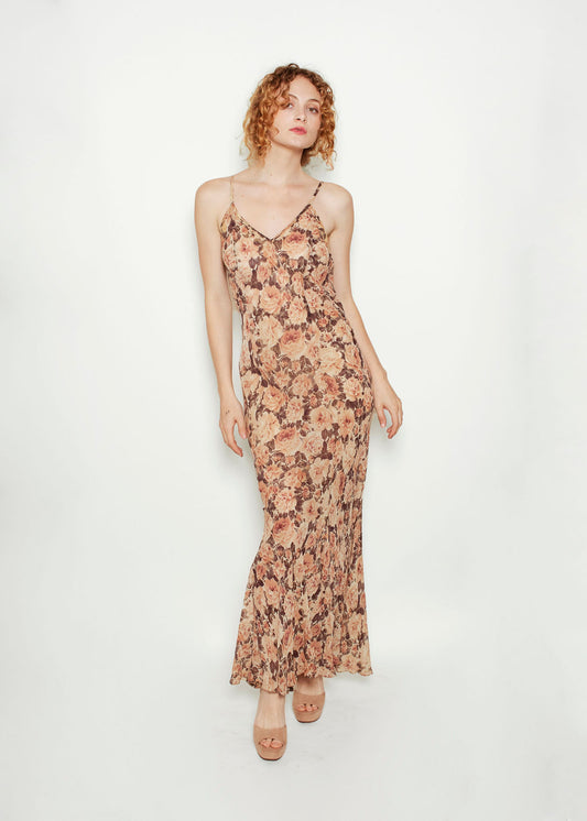 Norma Kamali Floral Slip Dress - The Kit Vintage