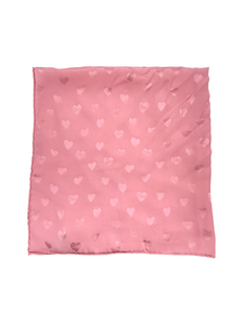 Christian Dior Pink Heart Silk Scarf