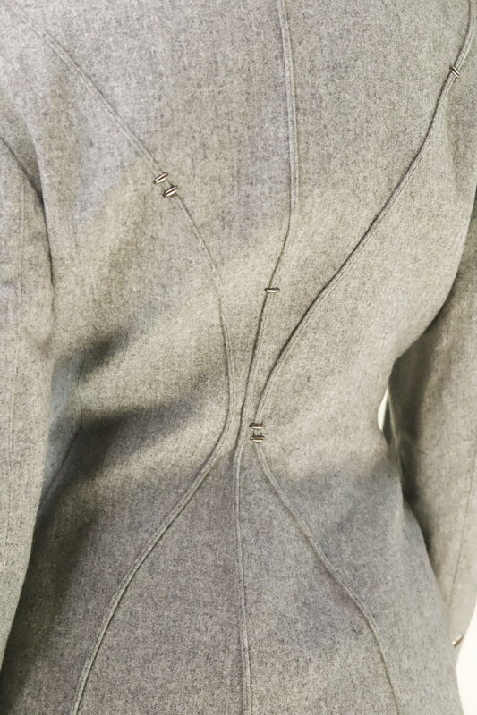 Claude Montana Gray Wool Suit - The Kit Vintage